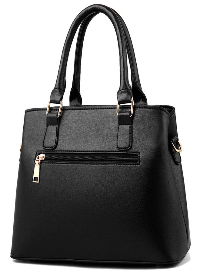 Dreubea Women's Leather Handbag Tote Shoulder Bag Crossbody Purse (Beige) - Image 4